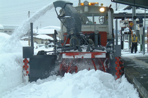 ホーム除雪